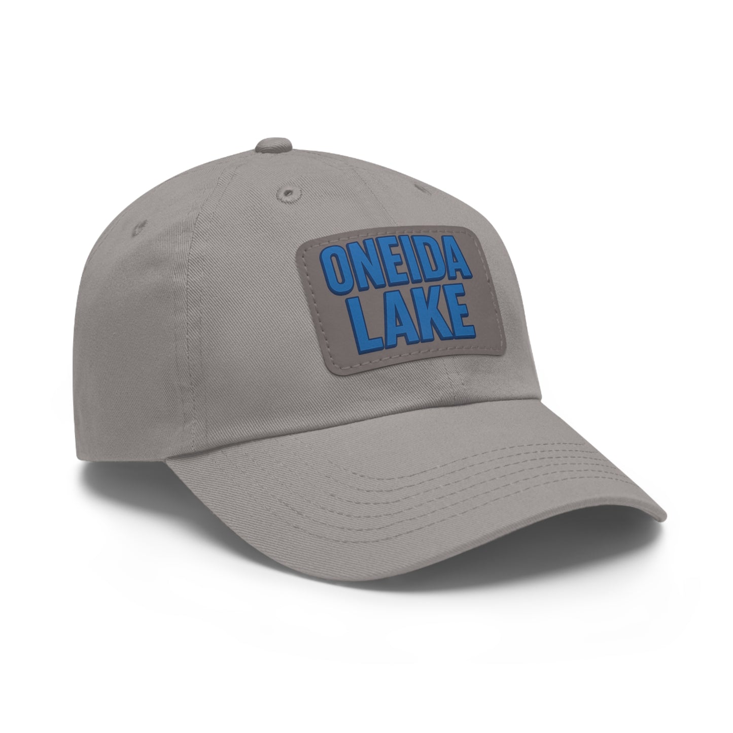 Oneida Lake Dad Hat with Leather Patch (Rectangle)