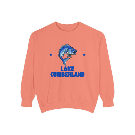 Lake Cumberland Fish Design Unisex Sweatshirt | Cozy Fishing Apparel, Casual Wear, Gift for Anglers, Lake Day Outfit, Nature Lovers Sweatshirt