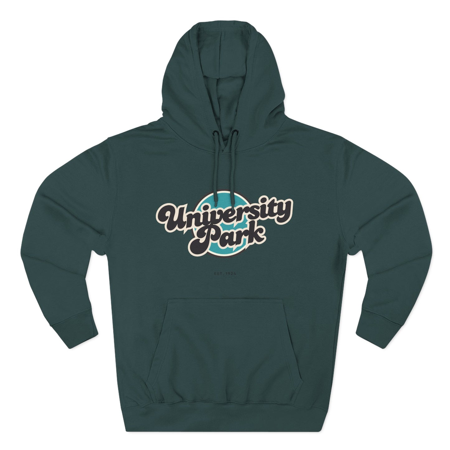 University Park Retro Vibe Hoodie for Casual Days, Streetwear, Unisex Gift, Cozy Layering Apparel