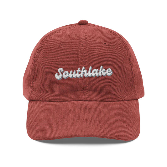 Southlake Vintage Corduroy Cap, Retro Fashion Hat, Cool Embroidered Cap, Casual Summer Accessory, Gift for Trendsetters