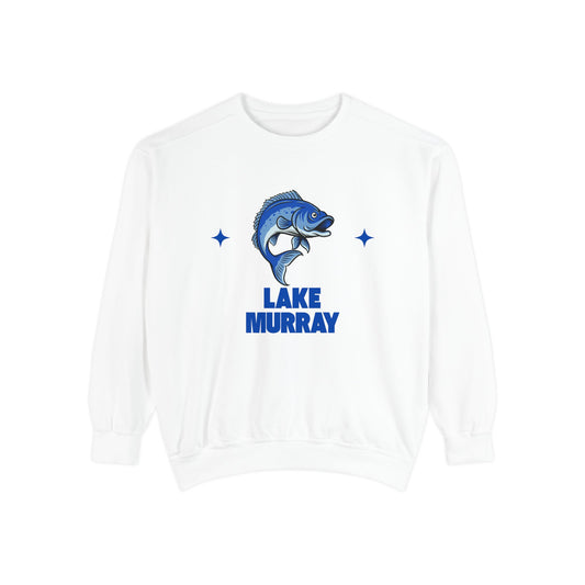 Lake Murray Fish Design Unisex Sweatshirt | Cozy Fishing Apparel, Casual Wear, Gift for Anglers, Lake Day Outfit, Nature Lovers Sweatshirt