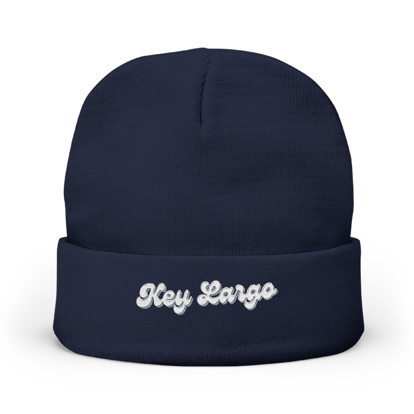 Key Largo Cozy Embroidered Knit Beanie | Winter Hat, Casual Fashion Accessory, Gift for Him/Her, Cozy Style, Outdoor Wear