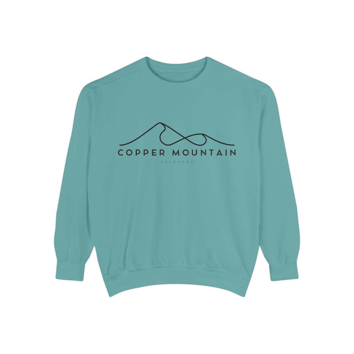 Copper Mountain Chill Vibes Sweatshirt - Unisex Garment-Dyed Style, Perfect for Lounging