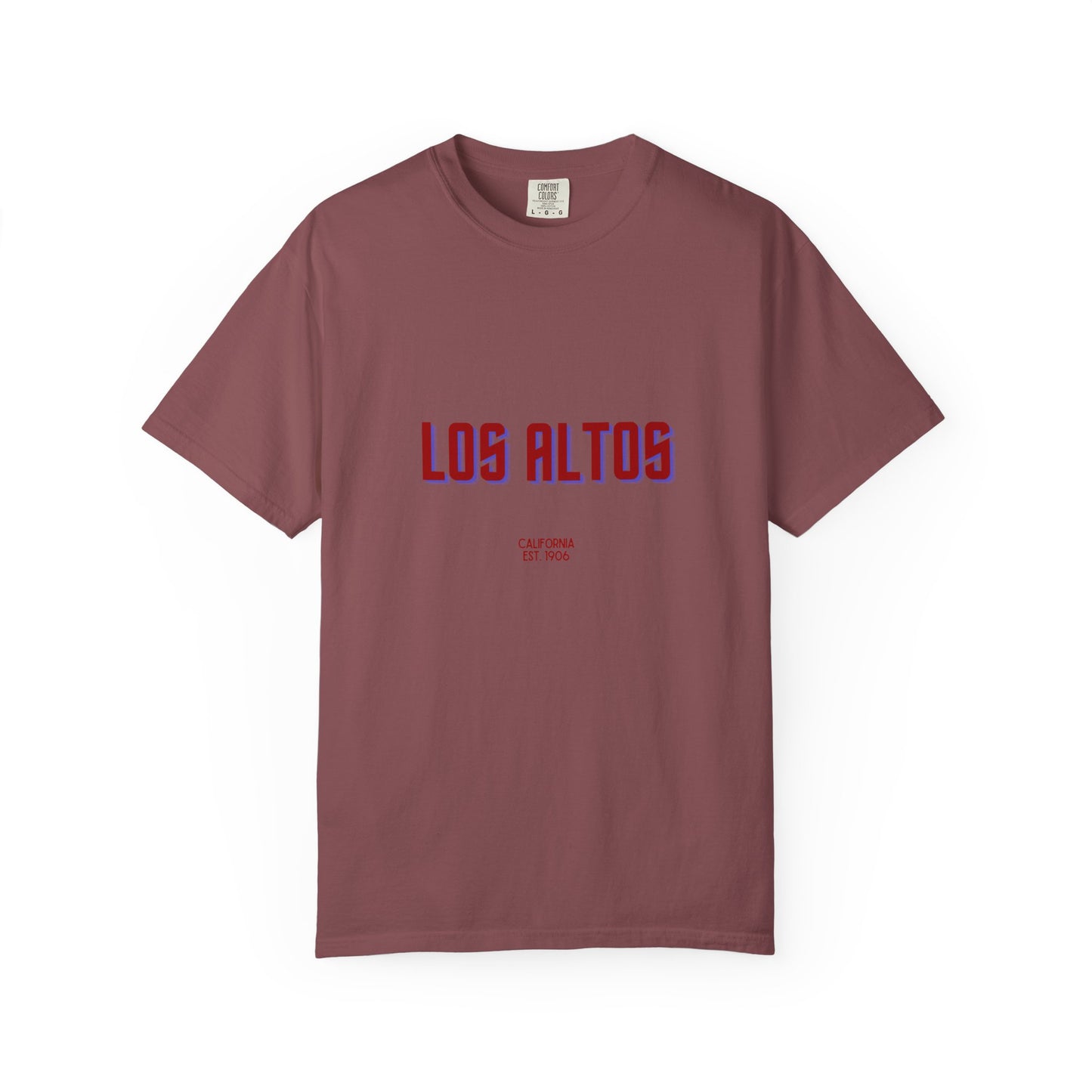 Los Altos Garment-Dyed Unisex T-Shirt, Casual Tee, Vintage Style Shirt, Everyday Wear, Birthday Gift, Unique Apparel