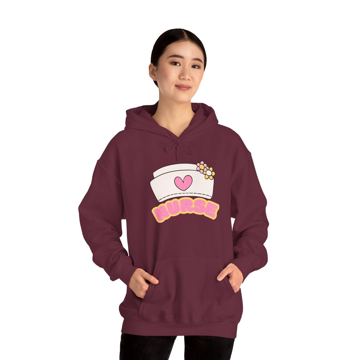 Nurse Love Hoodie | Cozy Unisex Sweatshirt, Gift for Healthcare Workers, Comfortable Nursing Apparel, Medical Appreciation Clothing