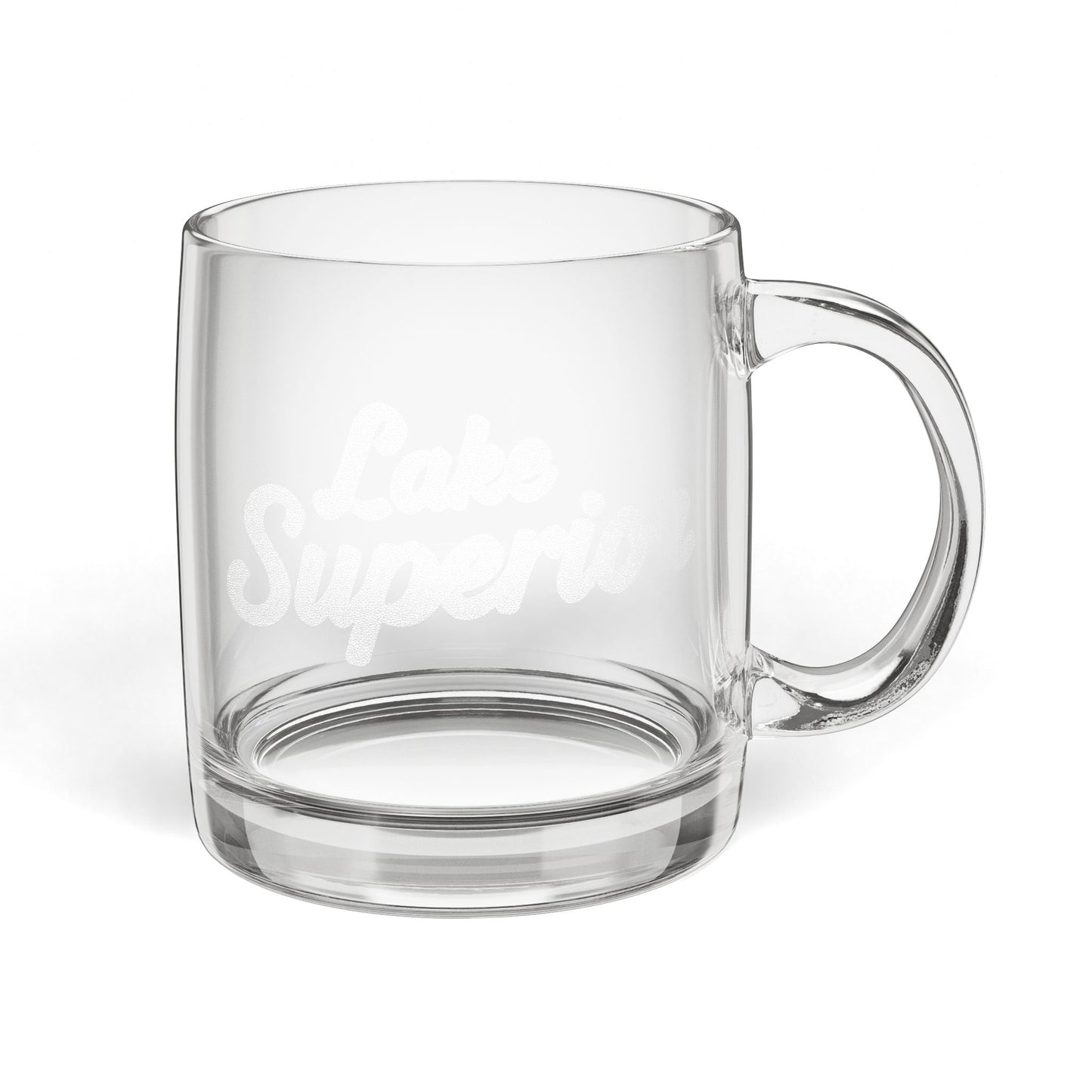 Lake Superior Engraved Coffee Mug - Personalized Glass Cup for Coffee Lovers, Gifts for Birthdays, Weddings, Housewarming, Custom Drinkware