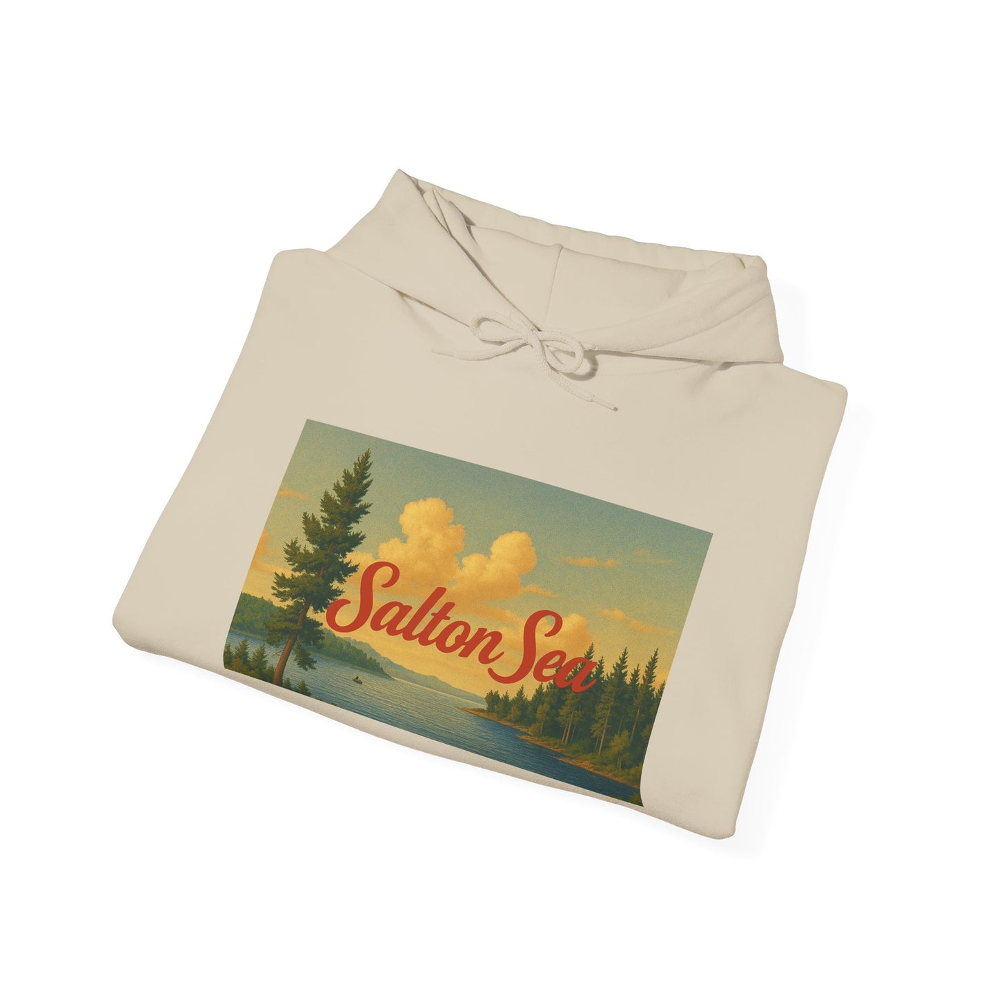 Salton Sea Hoodie, Cozy Casual Wear, Unisex Sweatshirt, Lake Lover Gift, Outdoor Adventure Apparel, Summer Retreat Fashion