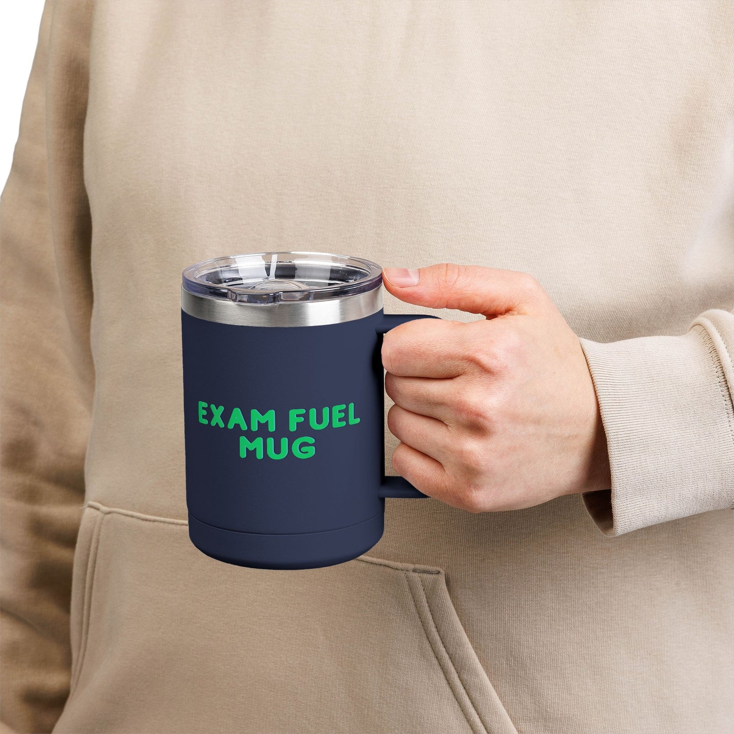 Exam Fuel Mug Tumbler | Perfect for Students, Study Sessions, Motivational Drinkware, Eco-Friendly Cup