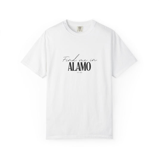 Alamo Vibes Unisex Garment-Dyed T-Shirt, Casual Wear, Gifts for Locals, Trendy Summer Essential, Comfortable Everyday Tee