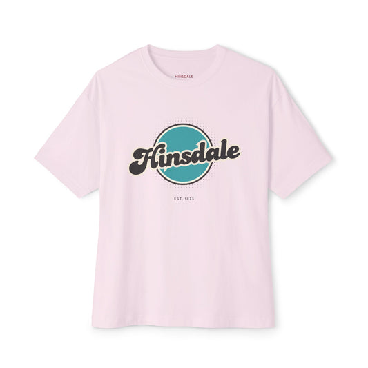 Hinsdale Retro Oversized Tee, Unisex T-Shirt, Casual Fashion Top, Vintage Graphic Shirt, Perfect Gift for Any Occasion