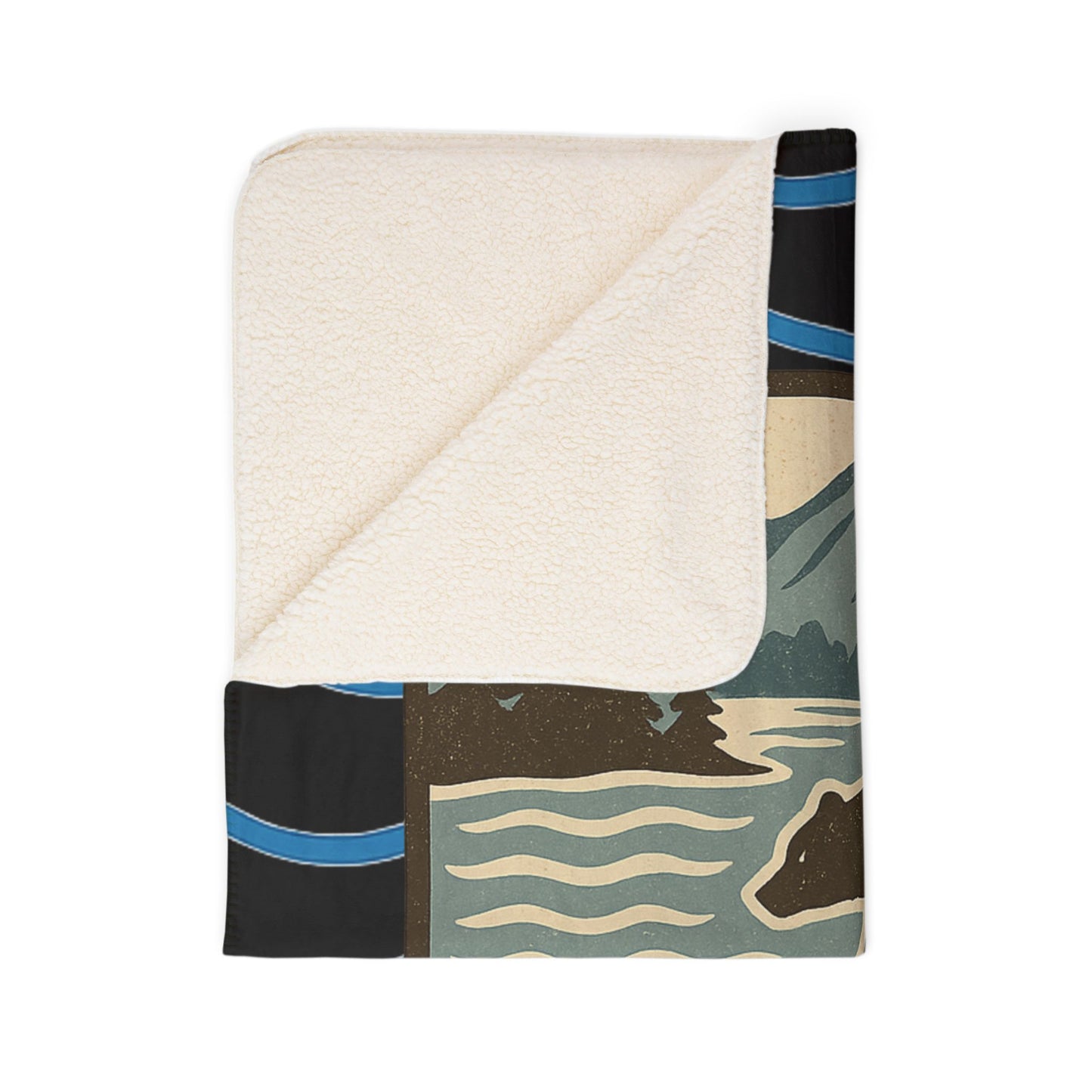 Lake Superior Fleece Sherpa Blanket