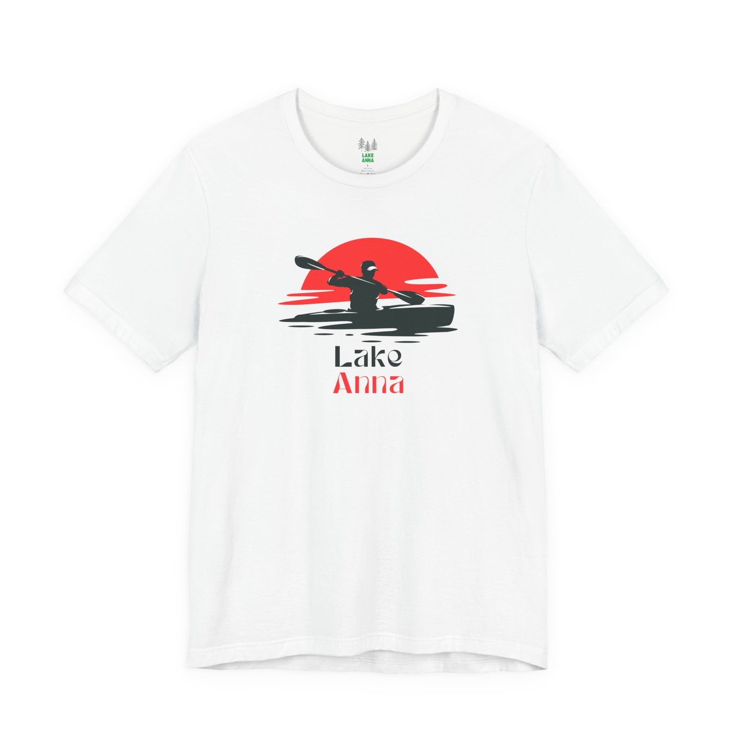Lake Anna Tee - Kayaking Graphic Unisex Jersey Short Sleeve Shirt, Outdoor Adventure Gift, Summer Vibes, Lake Lover Apparel