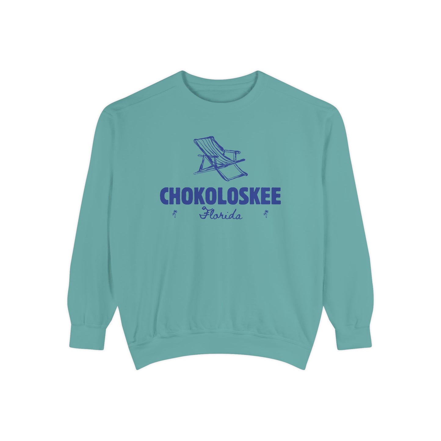 Chokoloskee Vibes Unisex Sweatshirt | Garment-Dyed Comfort, Perfect for Casual Outings, Travel, Gifts, Autumn Days