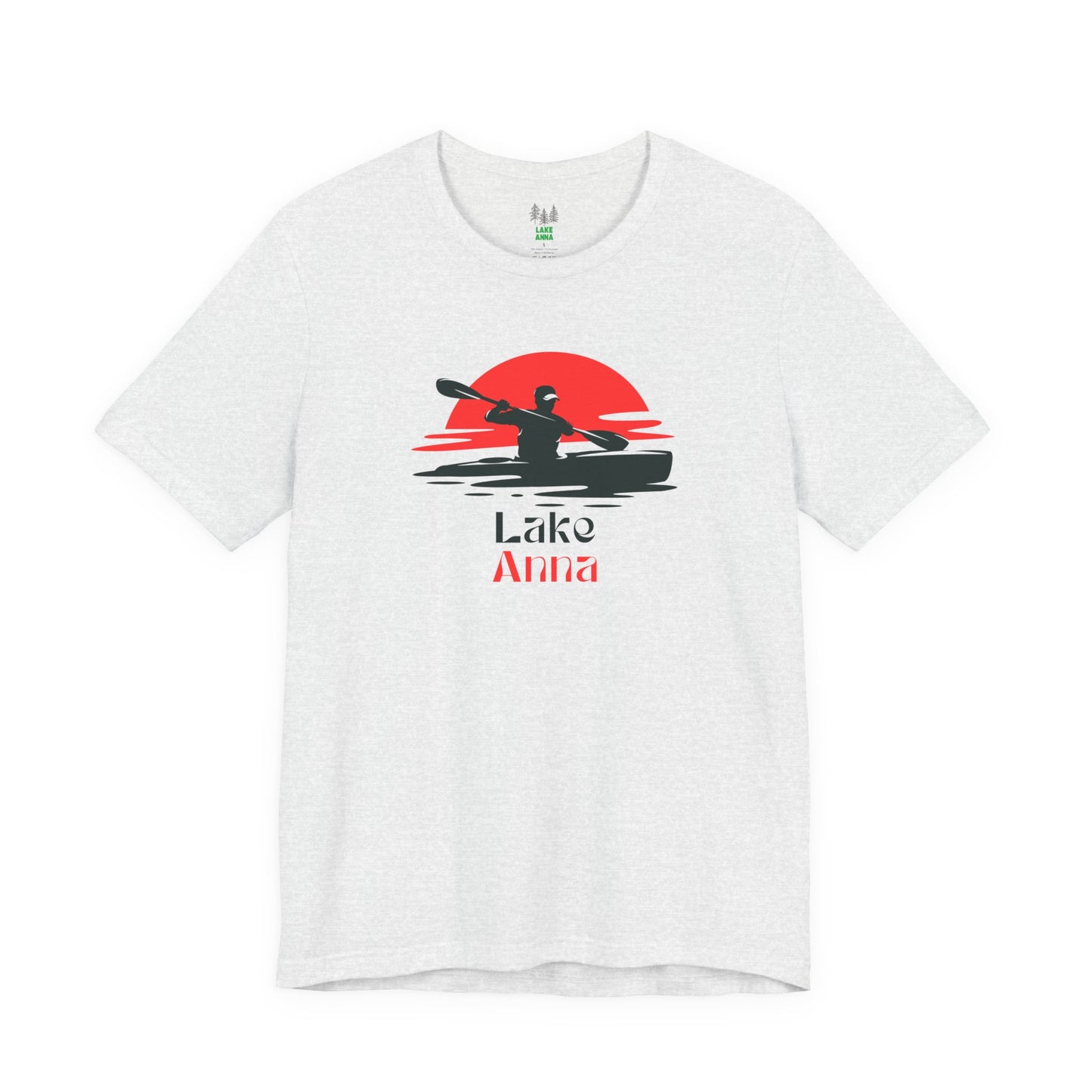 Lake Anna Tee - Kayaking Graphic Unisex Jersey Short Sleeve Shirt, Outdoor Adventure Gift, Summer Vibes, Lake Lover Apparel