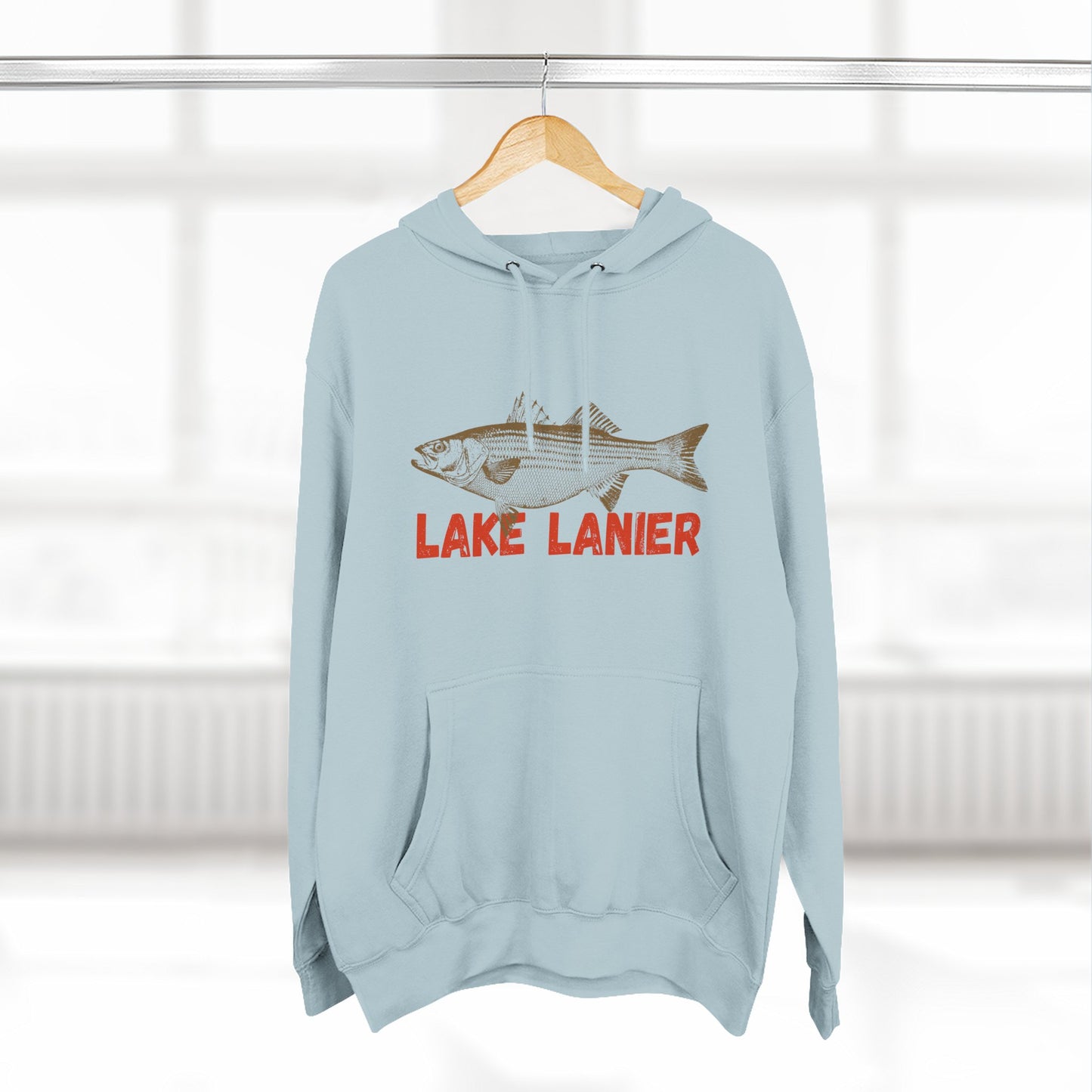 Lake Lanier Fishing Fleece Hoodie | Cozy Outdoor Style, Perfect Gift for Fishing Lovers, Summer & Winter Essentials, Lake Life Apparel