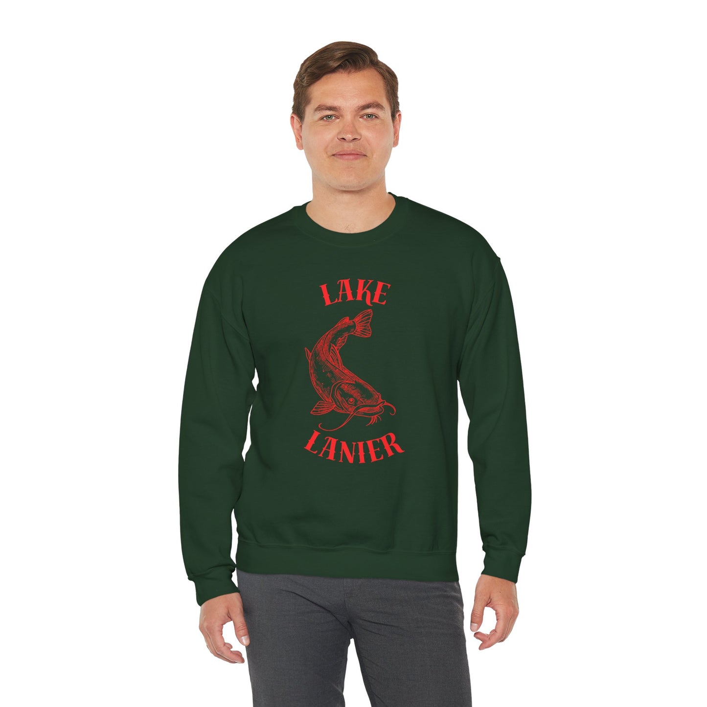 Lake Lanier Sweatshirt | Unisex Heavy Blend™ Crewneck | Perfect for Lake Lovers, Cozy Gift for Outdoors Enthusiasts, Relaxed Style for