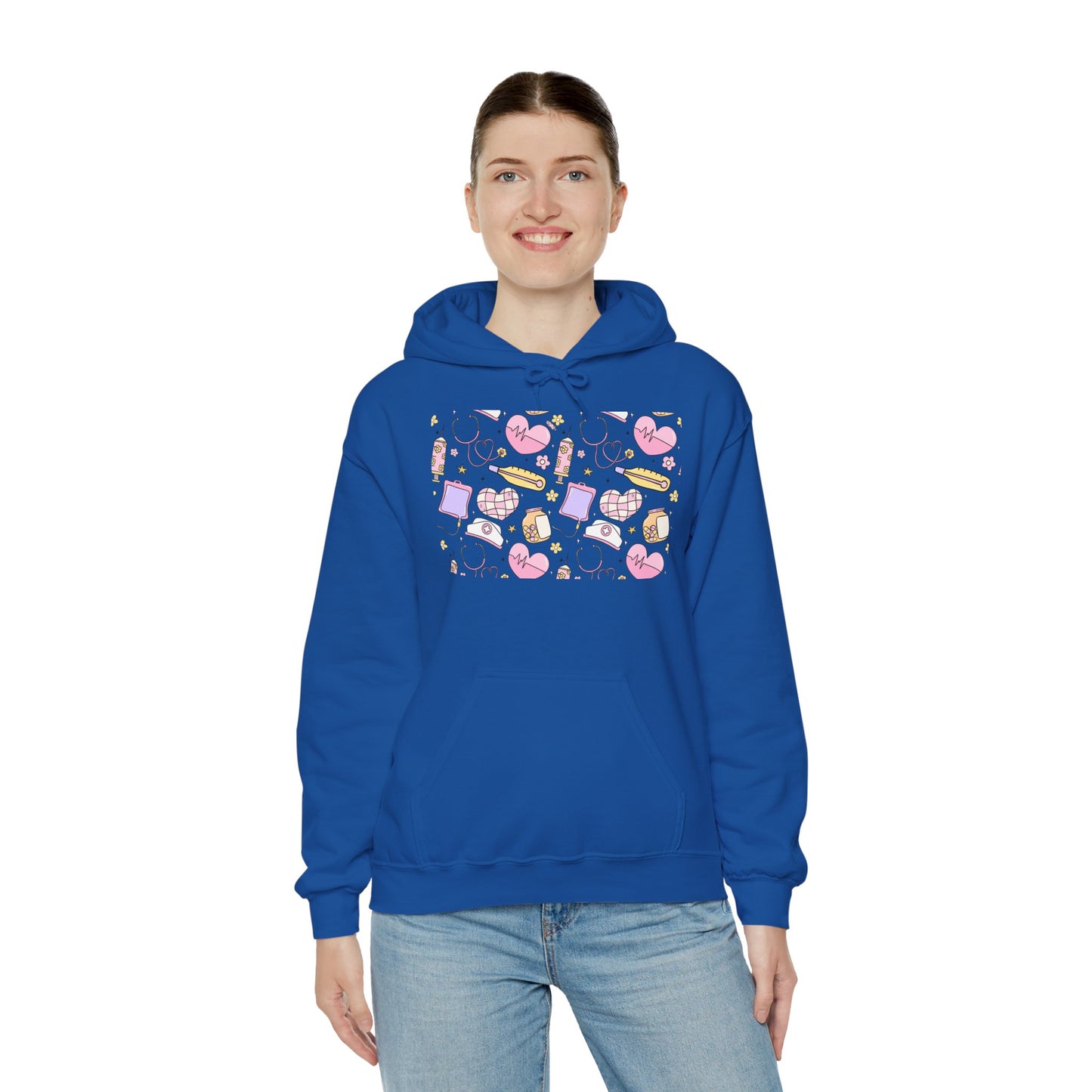 Nurse Cute Foodie Graphic Sweatshirt, Cozy Food Lover Pullover, Trendy Unisex Hoodie, Gift for Foodies, Cute Casual Wear
