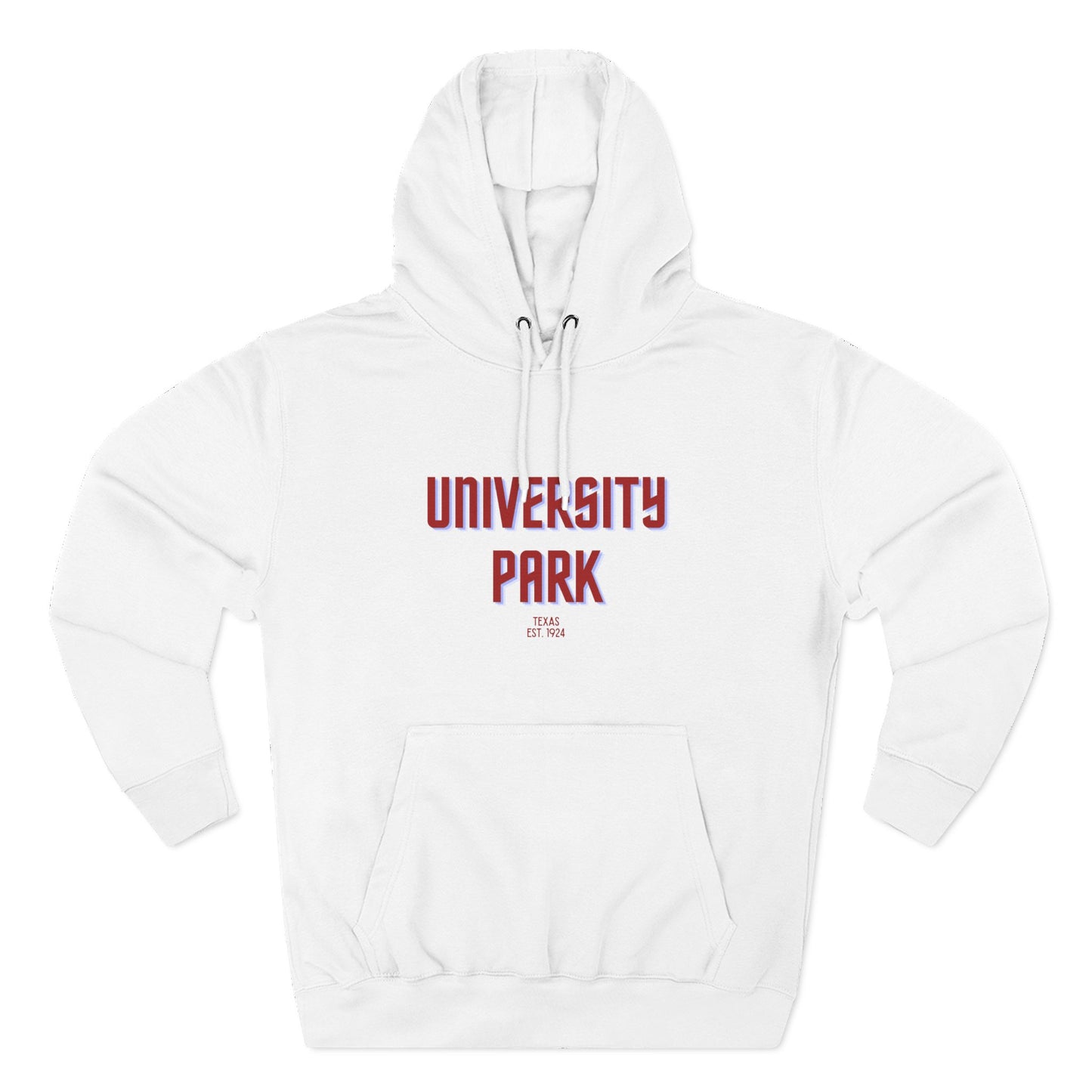 University Park Fleece Hoodie, Casual Sweatshirt, Cozy Layering Piece, Perfect Gift for All Occasions, Stylish Streetwear