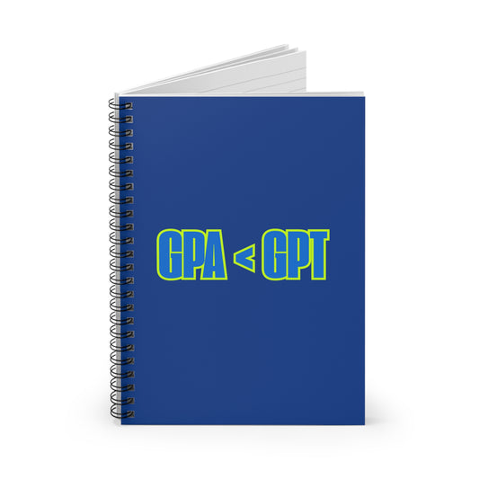GPA < GPT Spiral Notebook for Students College Supplies, Study Notes, Journals, Gift for Students