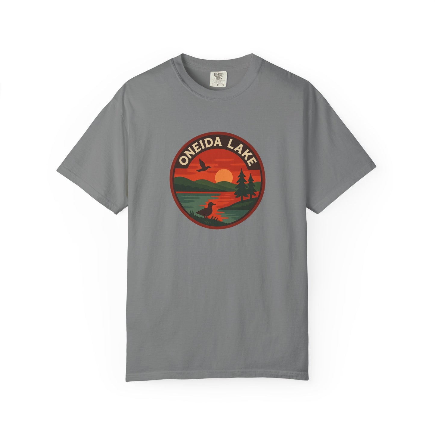 Oneida Lake Unisex T-Shirt, Casual Graphic Tee, Nature Lover Gift, Outdoor Adventure Shirt, Vacation Souvenir, Summer Wear