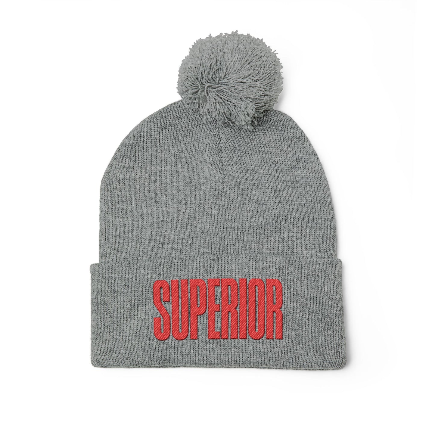 Lake Superior Pom-Pom Knit Cap (Embroidery)