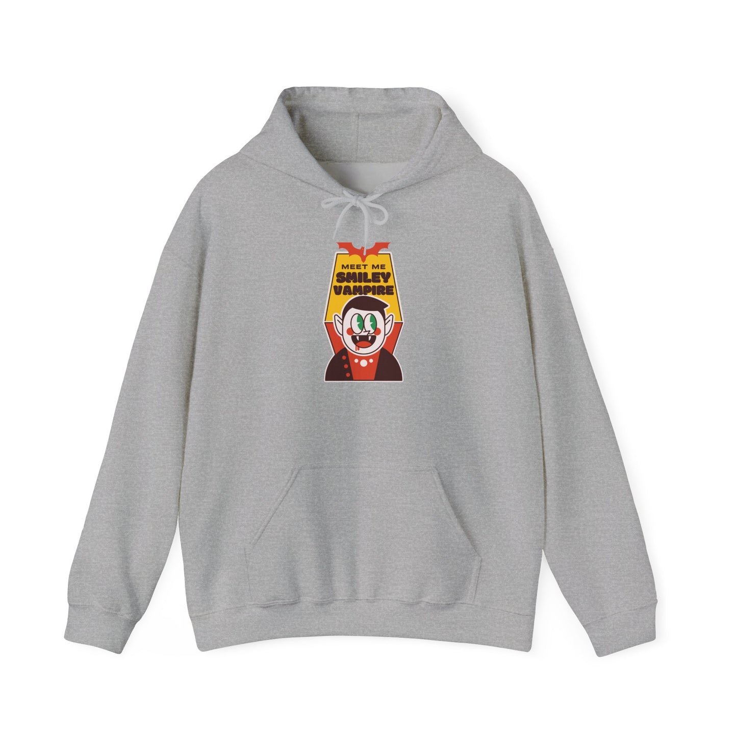 Colorful Vampire-Themed Unisex Hoodie, Perfect for Halloween, Cozy Casual Wear, Birthday Gift, Statement Piece, Fun Design