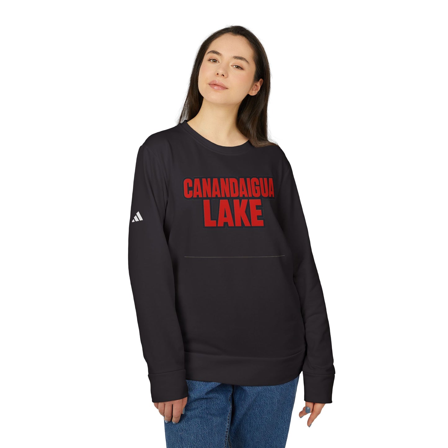 Canandaigua Lake Adidas Unisex Fleece Crewneck Sweatshirt