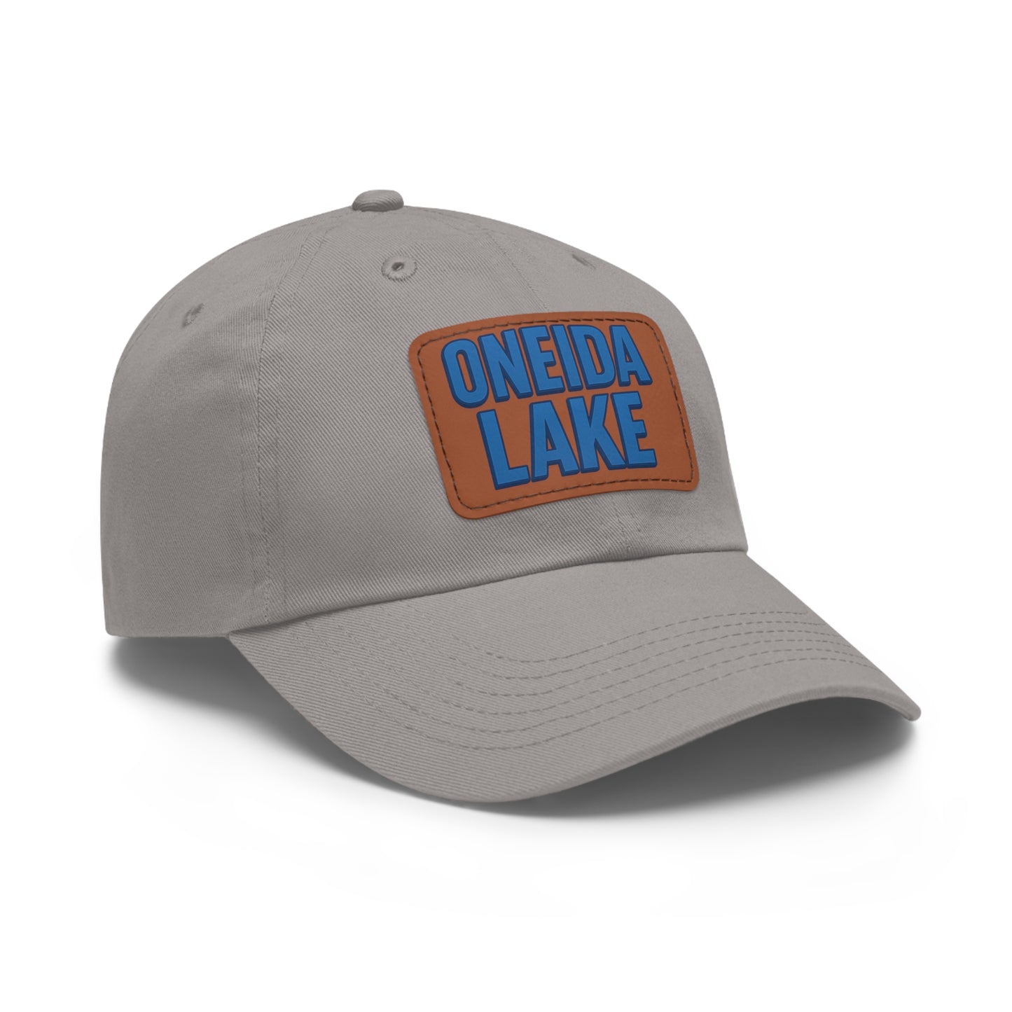 Oneida Lake Dad Hat with Leather Patch (Rectangle)