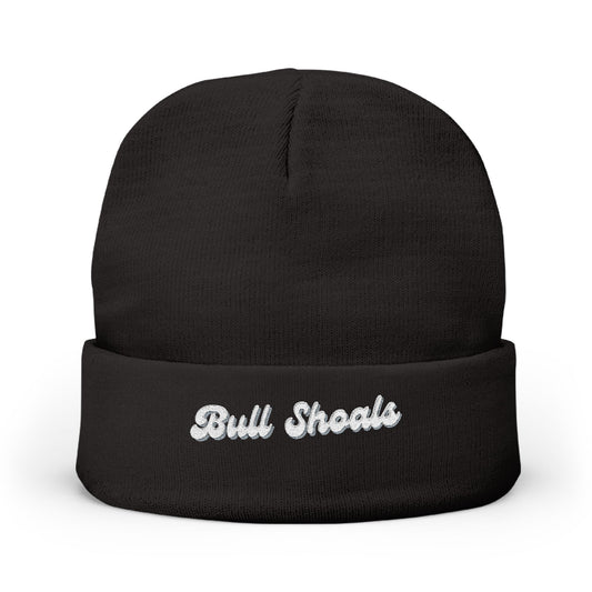 Bull Shoals Cozy Embroidered Knit Beanie | Winter Hat, Casual Fashion Accessory, Gift for Him/Her, Cozy Style, Outdoor Wear