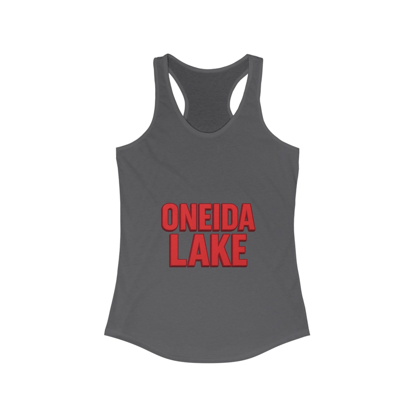 Oneida Lake Women's Racerback Tank, Summer Top, Beachwear, Travel Tee, Outdoor Workouts, Casual Fashion