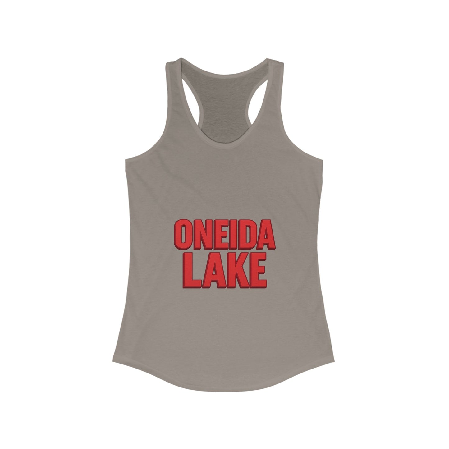 Oneida Lake Women's Racerback Tank, Summer Top, Beachwear, Travel Tee, Outdoor Workouts, Casual Fashion