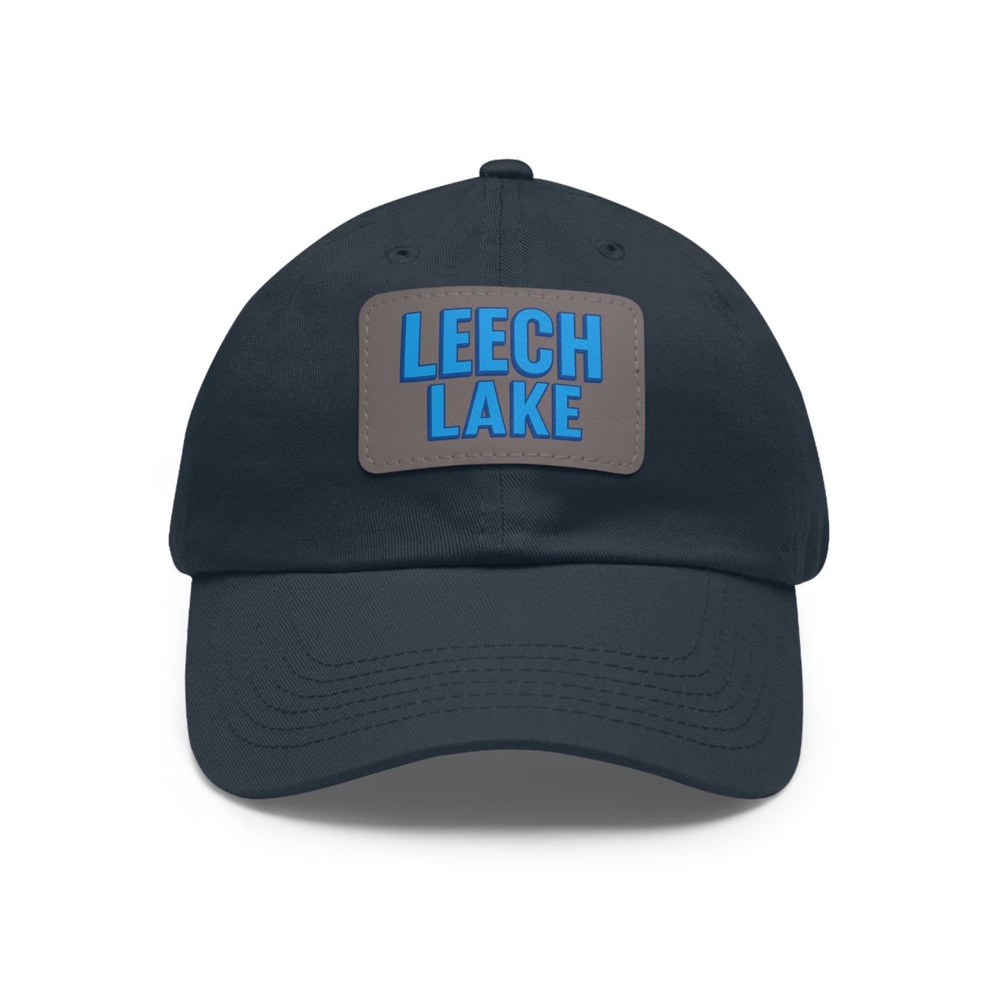 Leech Lake Dad Hat with Leather Patch (Rectangle)