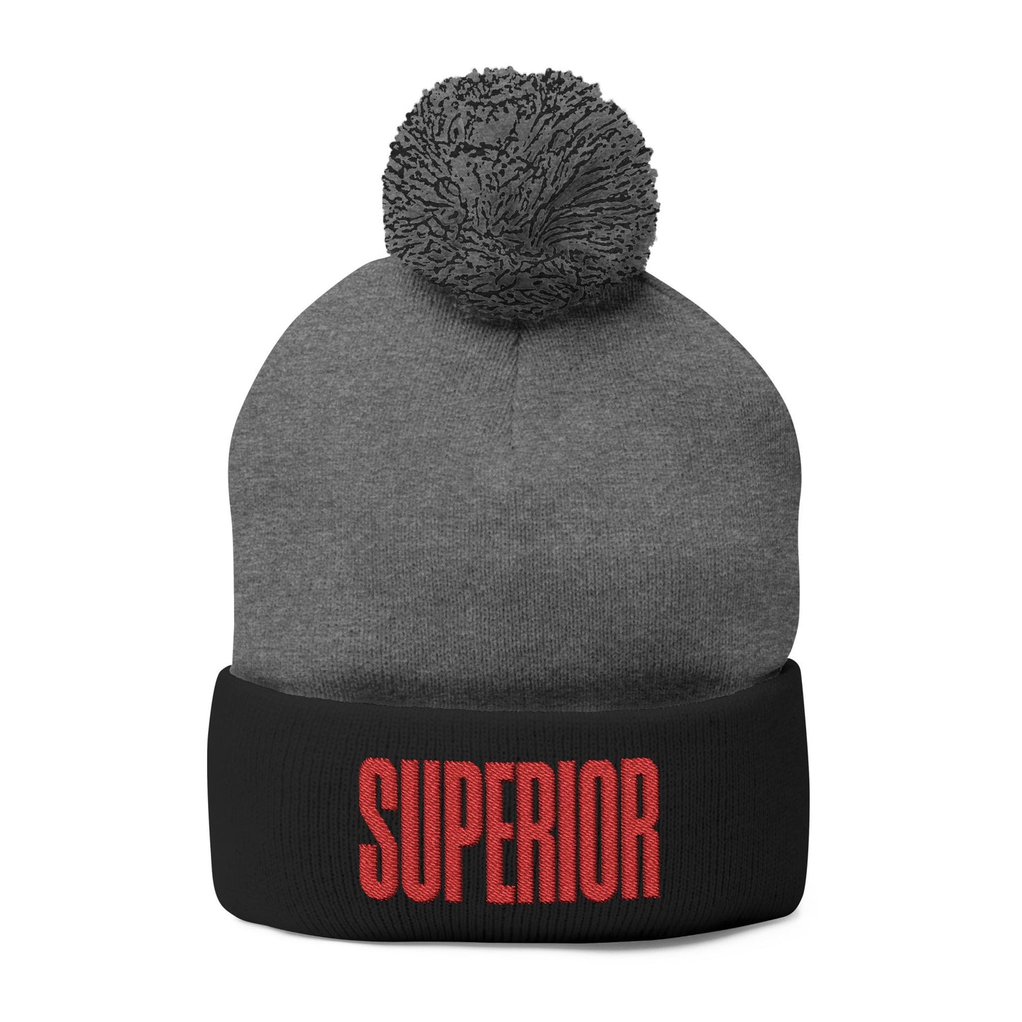 Lake Superior Pom-Pom Knit Cap (Embroidery)
