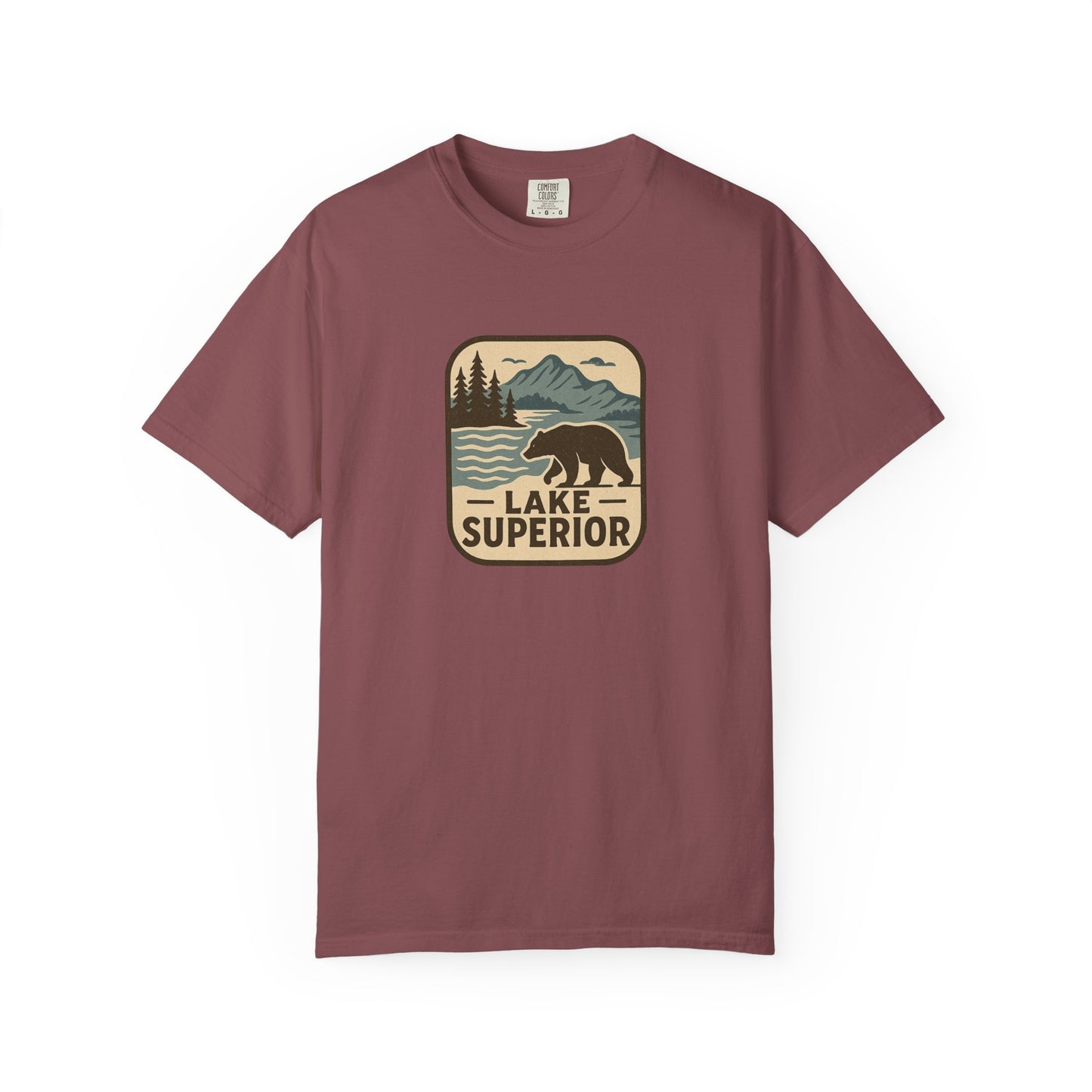 Lake Superior Unisex T-Shirt, Casual Graphic Tee, Nature Lover Gift, Outdoor Adventure Shirt, Vacation Souvenir, Summer Wear