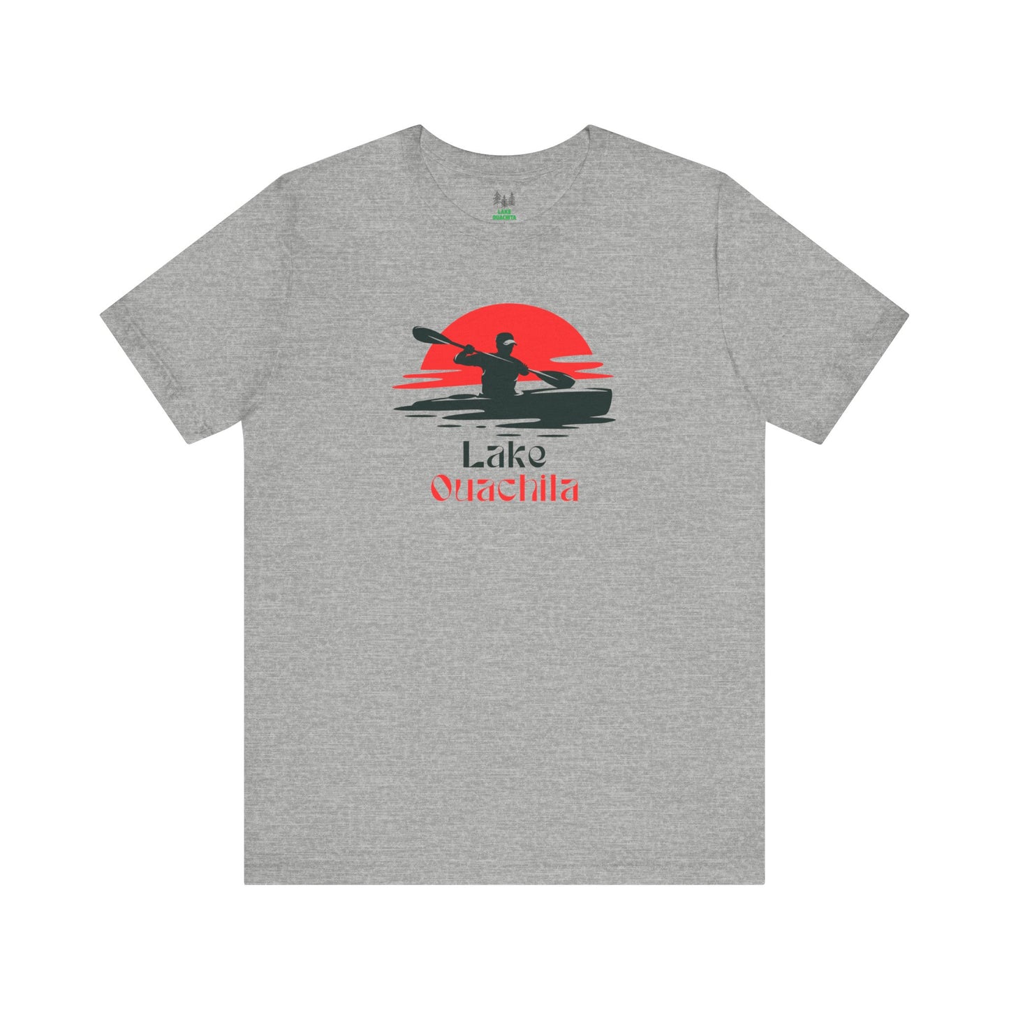 Lake Ouachita Tee - Kayaking Graphic Unisex Jersey Short Sleeve Shirt, Outdoor Adventure Gift, Summer Vibes, Lake Lover Apparel