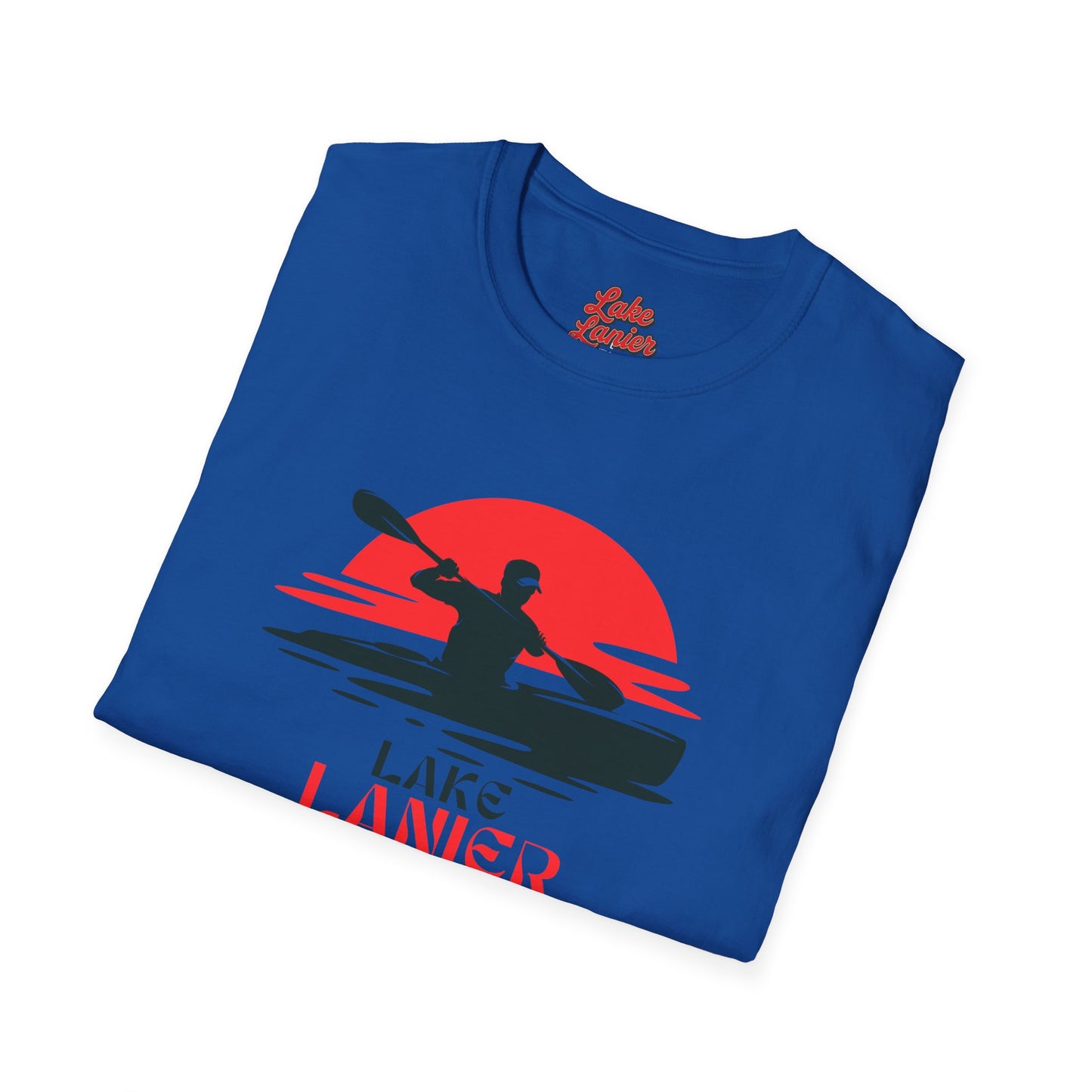 Lake Lanier Unisex Softstyle T-Shirt, Kayaking Shirt, Outdoor Adventure Tee, Lake Life Apparel, Father's Day Gift, Summer Wear