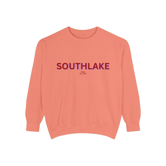 Southlake Unisex Garment-Dyed Sweatshirt | Cozy Fashion, Perfect for Casual Outings, Gifts, Fall & Winter Style, Everyday Comfort