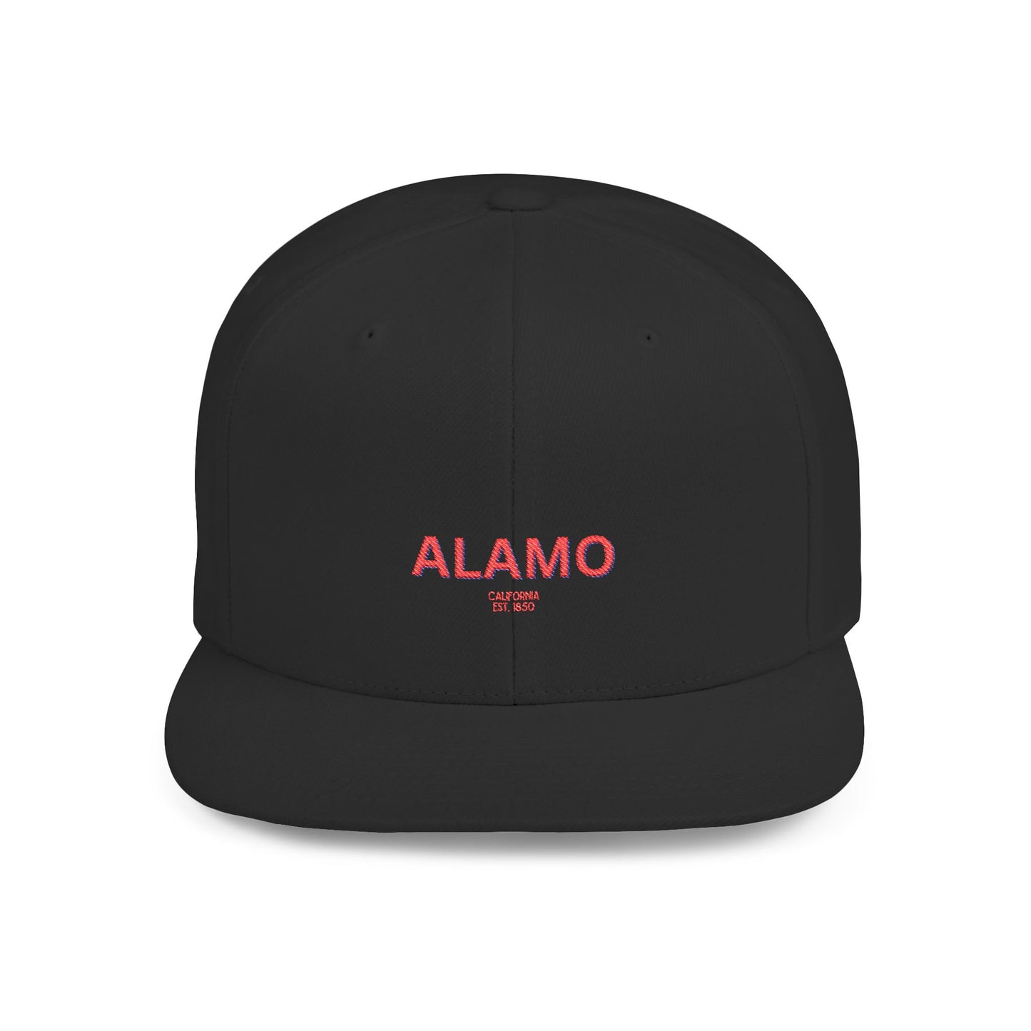 Alamo Stylish Flat Bill Snapback Hat with Design, Perfect for Casual Outings, Streetwear, Gifts, Festivals, Everyday Wear