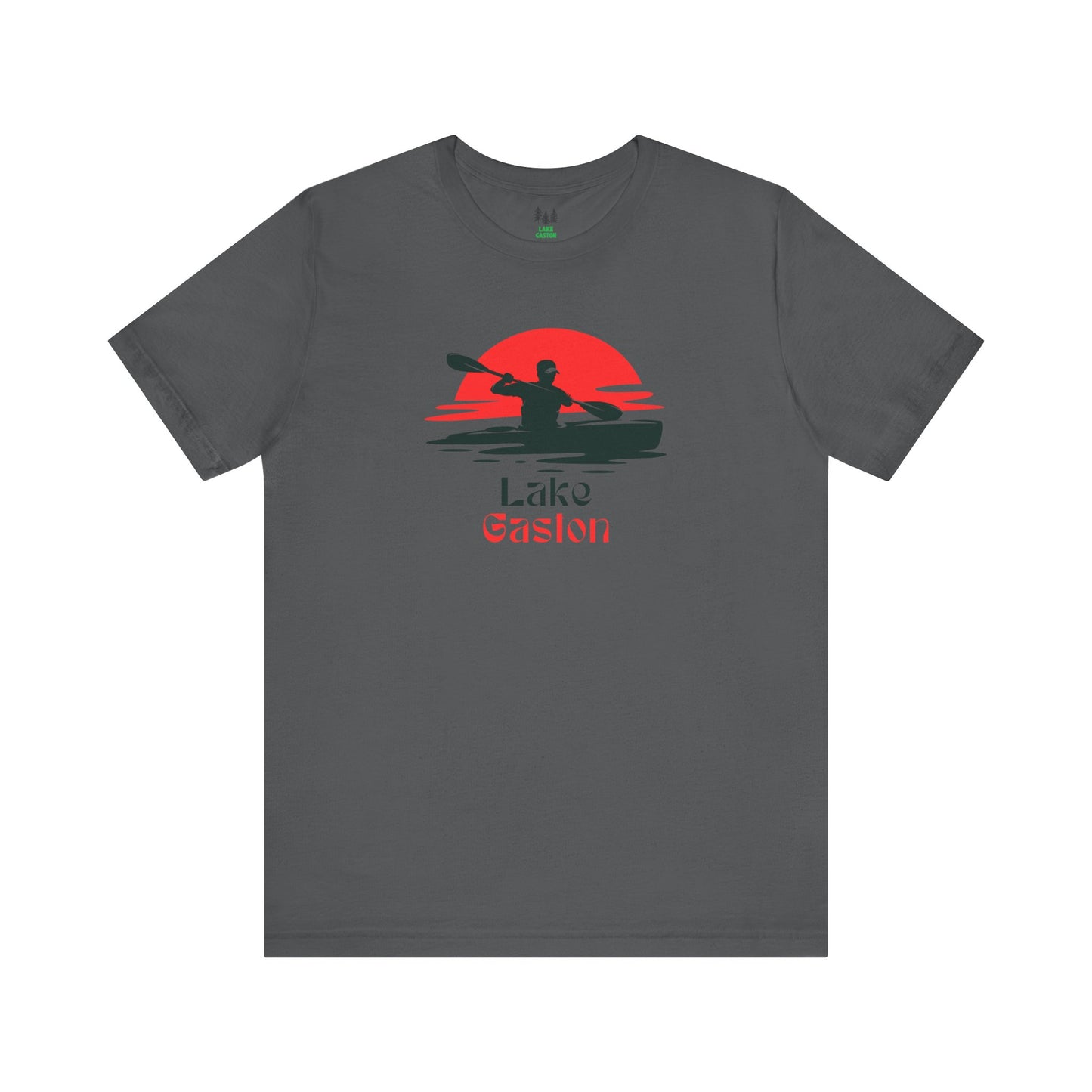Lake Gaston Tee - Kayaking Graphic Unisex Jersey Short Sleeve Shirt, Outdoor Adventure Gift, Summer Vibes, Lake Lover Apparel
