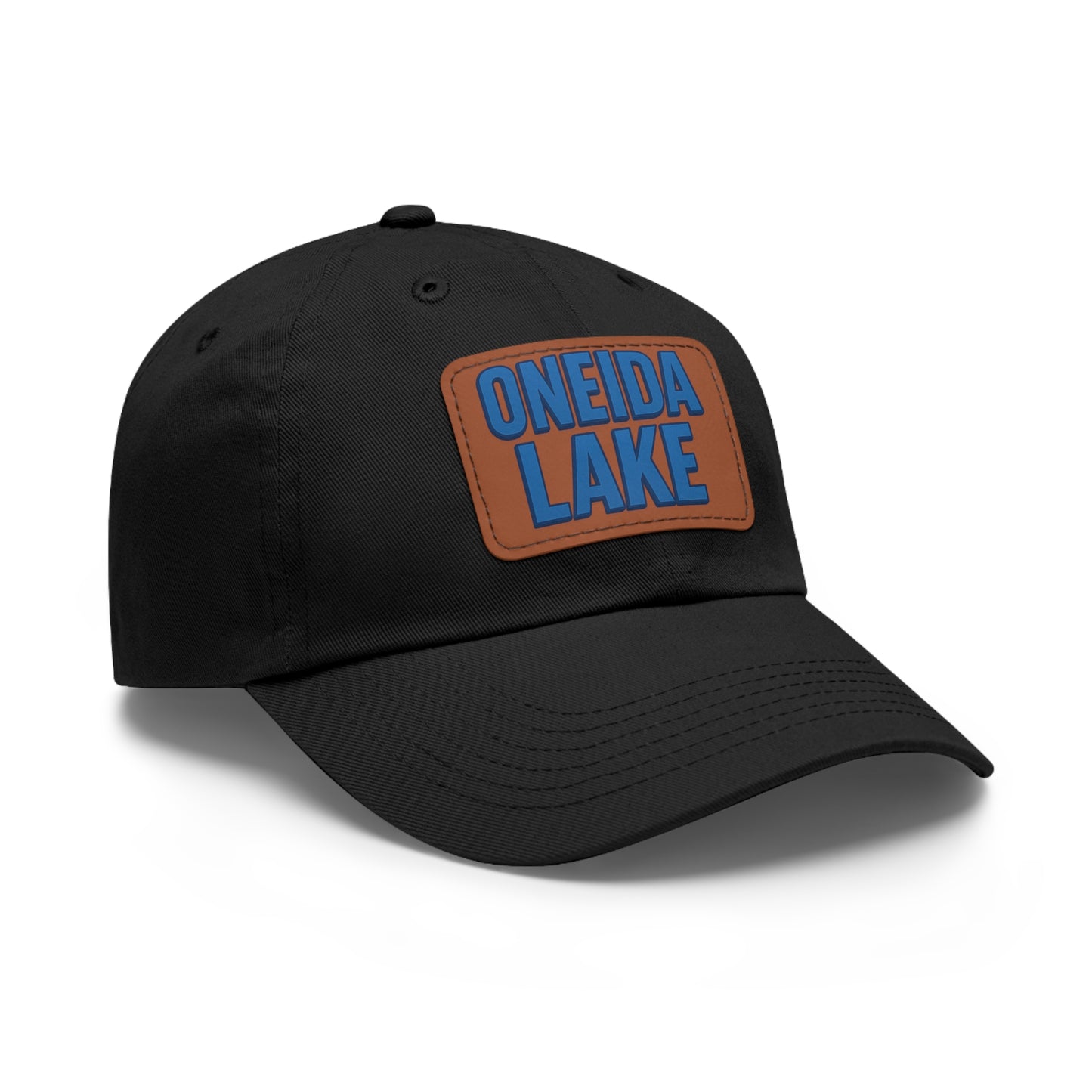 Oneida Lake Dad Hat with Leather Patch (Rectangle)