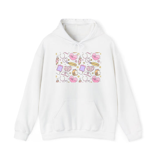 Nurse Cute Foodie Graphic Sweatshirt, Cozy Food Lover Pullover, Trendy Unisex Hoodie, Gift for Foodies, Cute Casual Wear