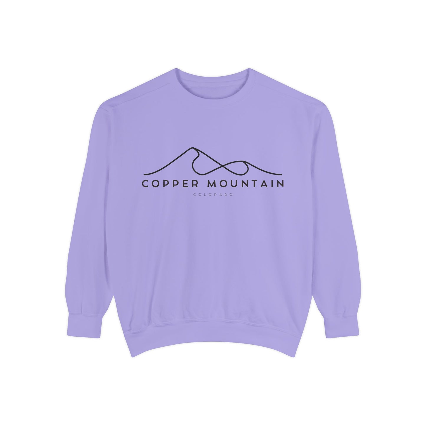 Copper Mountain Chill Vibes Sweatshirt - Unisex Garment-Dyed Style, Perfect for Lounging