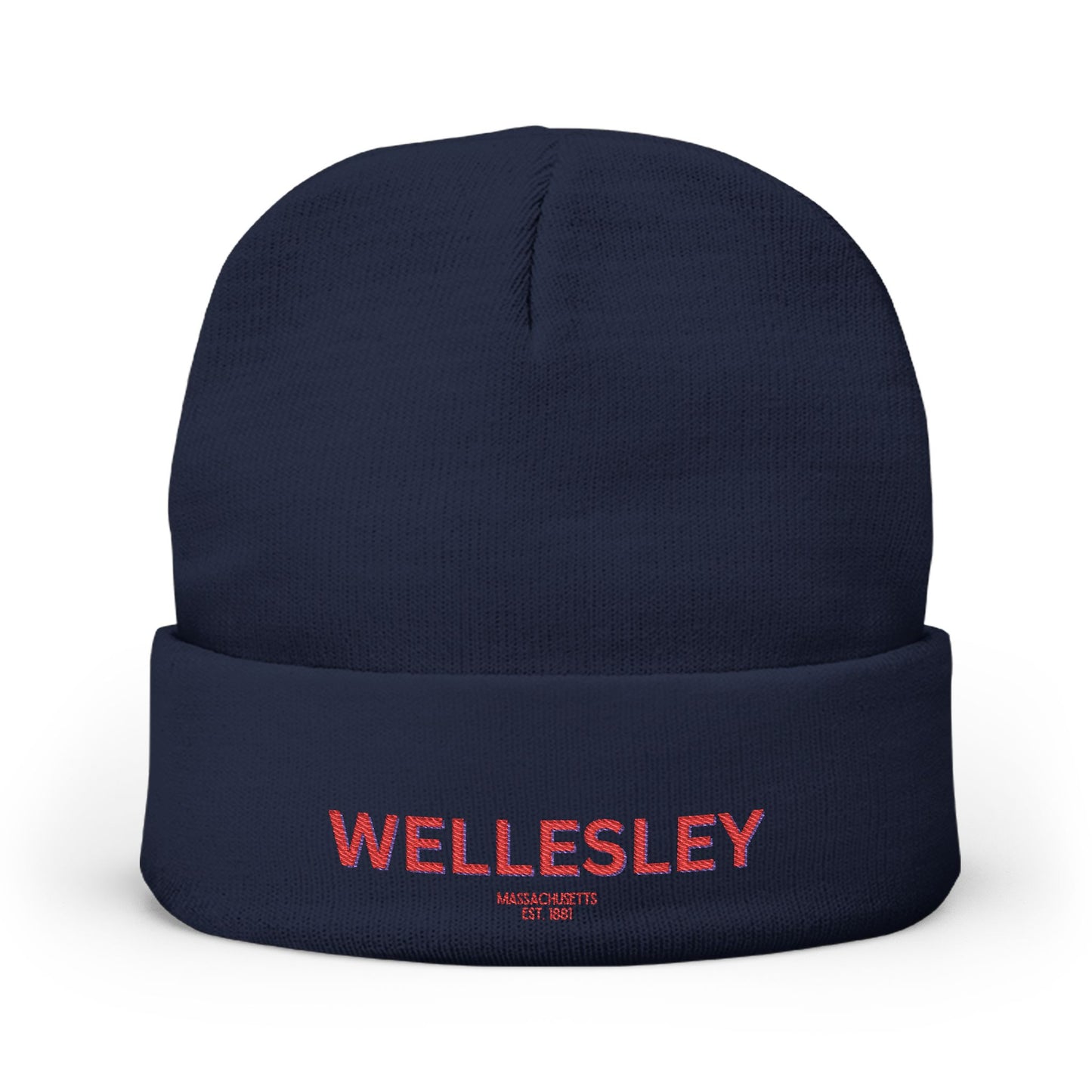 Wellesley Cozy Custom Knit Beanie - Personalized Hat, Winter Accessory, Gifts for Him, Her, Stylish Warmth