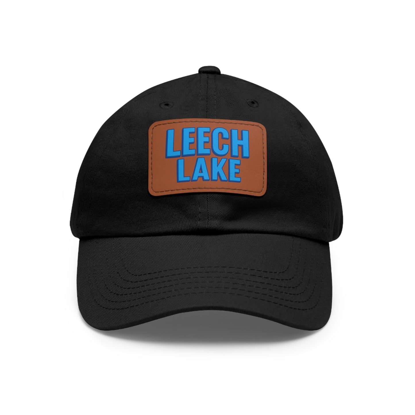 Leech Lake Dad Hat with Leather Patch (Rectangle)
