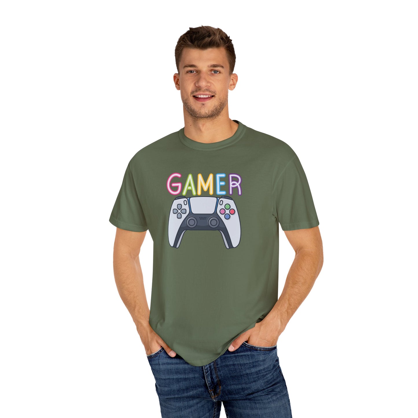 Gamer Controller Unisex Garment-Dyed T-shirt