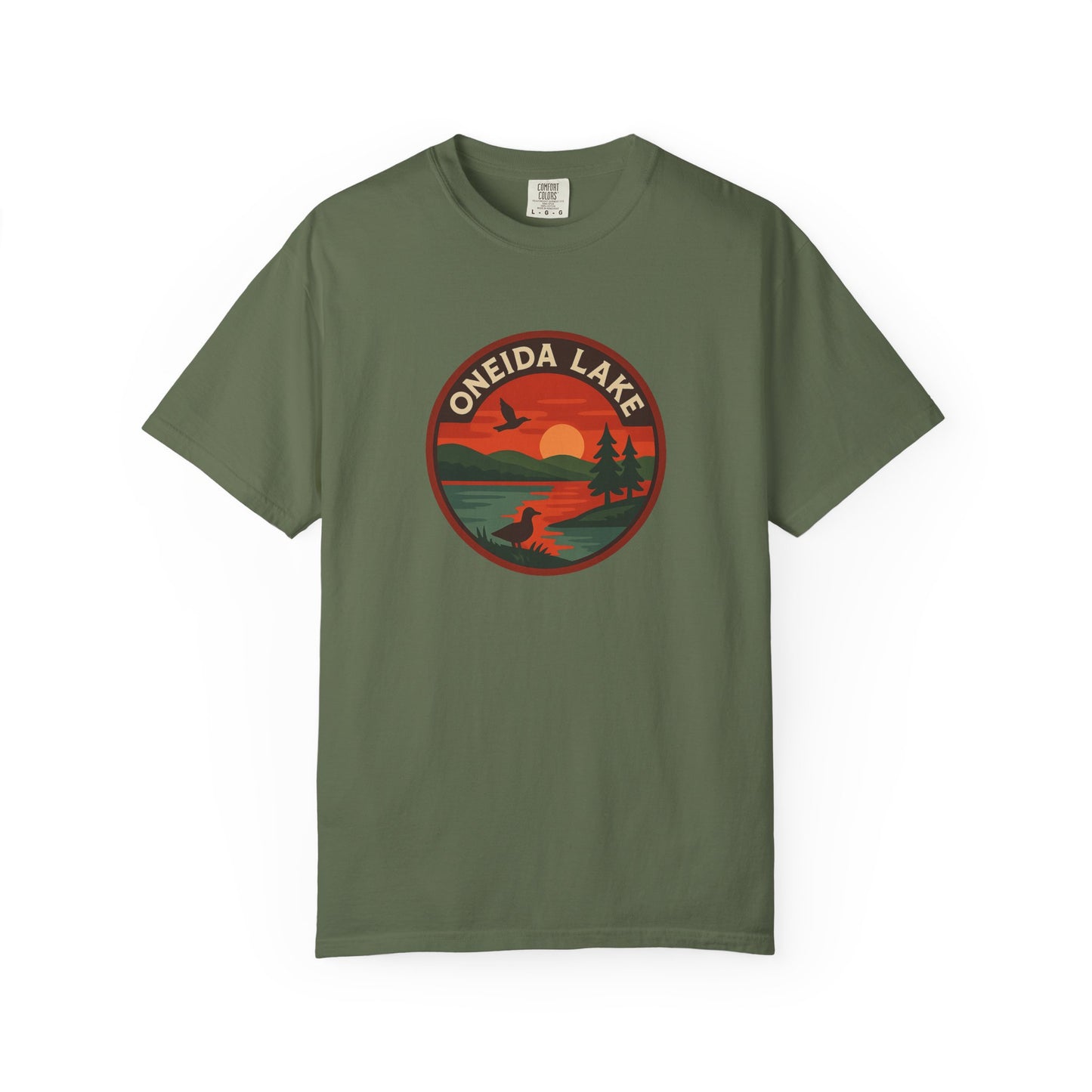 Oneida Lake Unisex T-Shirt, Casual Graphic Tee, Nature Lover Gift, Outdoor Adventure Shirt, Vacation Souvenir, Summer Wear