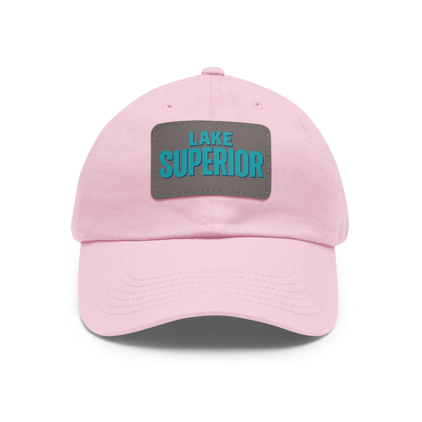 Lake Superior Dad Hat with Leather Patch (Rectangle)