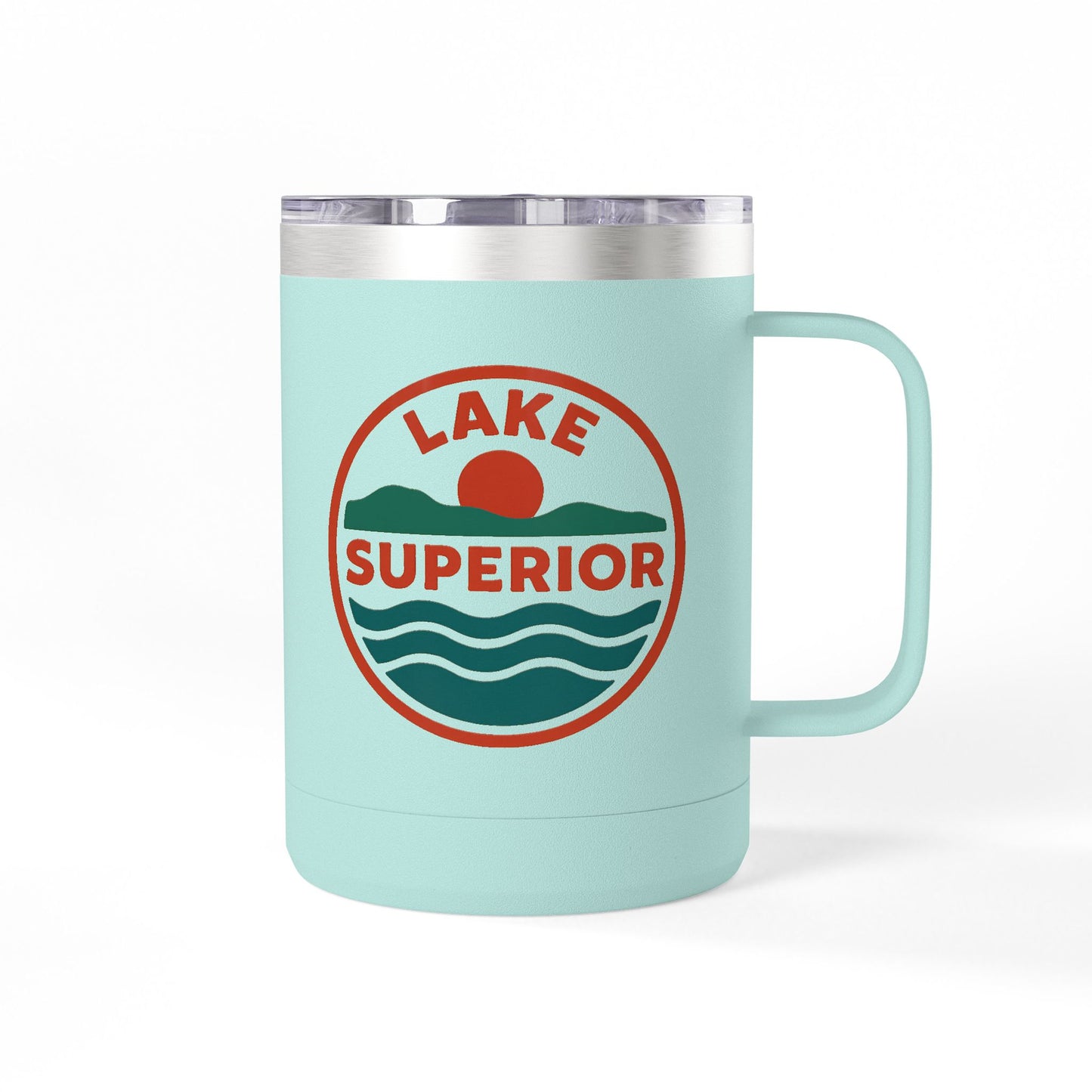 Lake Superior Coffee Mug Tumbler, 15oz