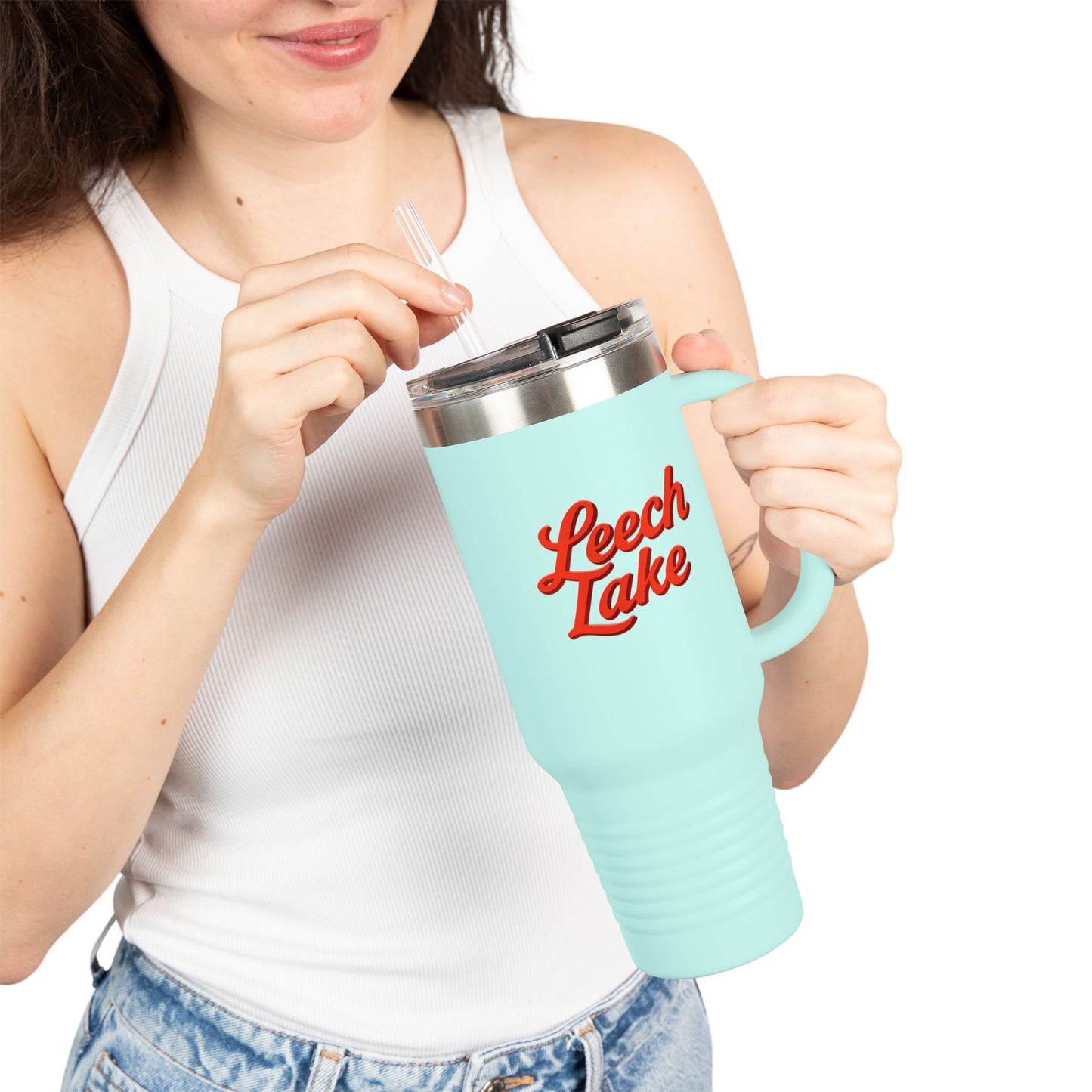 Leech Lake Insulated Travel Mug - Perfect for Outdoor Adventures, Road Trips, Holidays, Escapes, Camping Gear, Hydration on-the-go