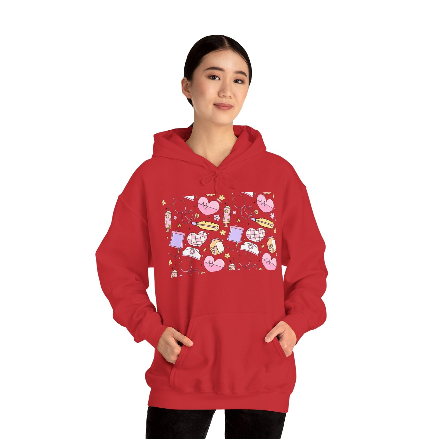 Nurse Cute Foodie Graphic Sweatshirt, Cozy Food Lover Pullover, Trendy Unisex Hoodie, Gift for Foodies, Cute Casual Wear